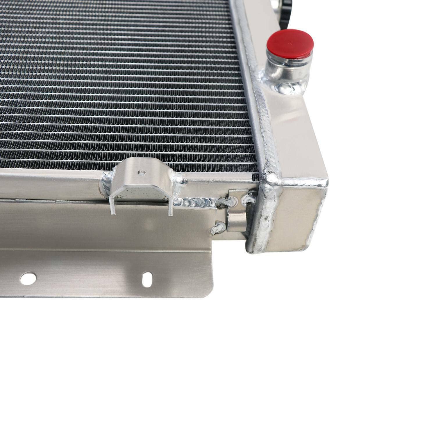 4 Row Aluminum Radiator for 1973-1979 Dodge Charger Coronet Monaco 7.2L V8 - High Performance Cooling Upgrade - Perfect for Hot Weather & Heavy Duty Towing