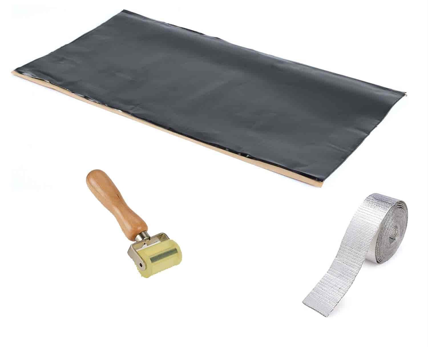 JEGS 70543K Quiet Ride Kit - Multi-Purpose Heat Barrier Roller & Heat Shield for Cars, Trucks, SUVs - Reduce Noise & Heat in Vehicle Cabins & Engine Compartments