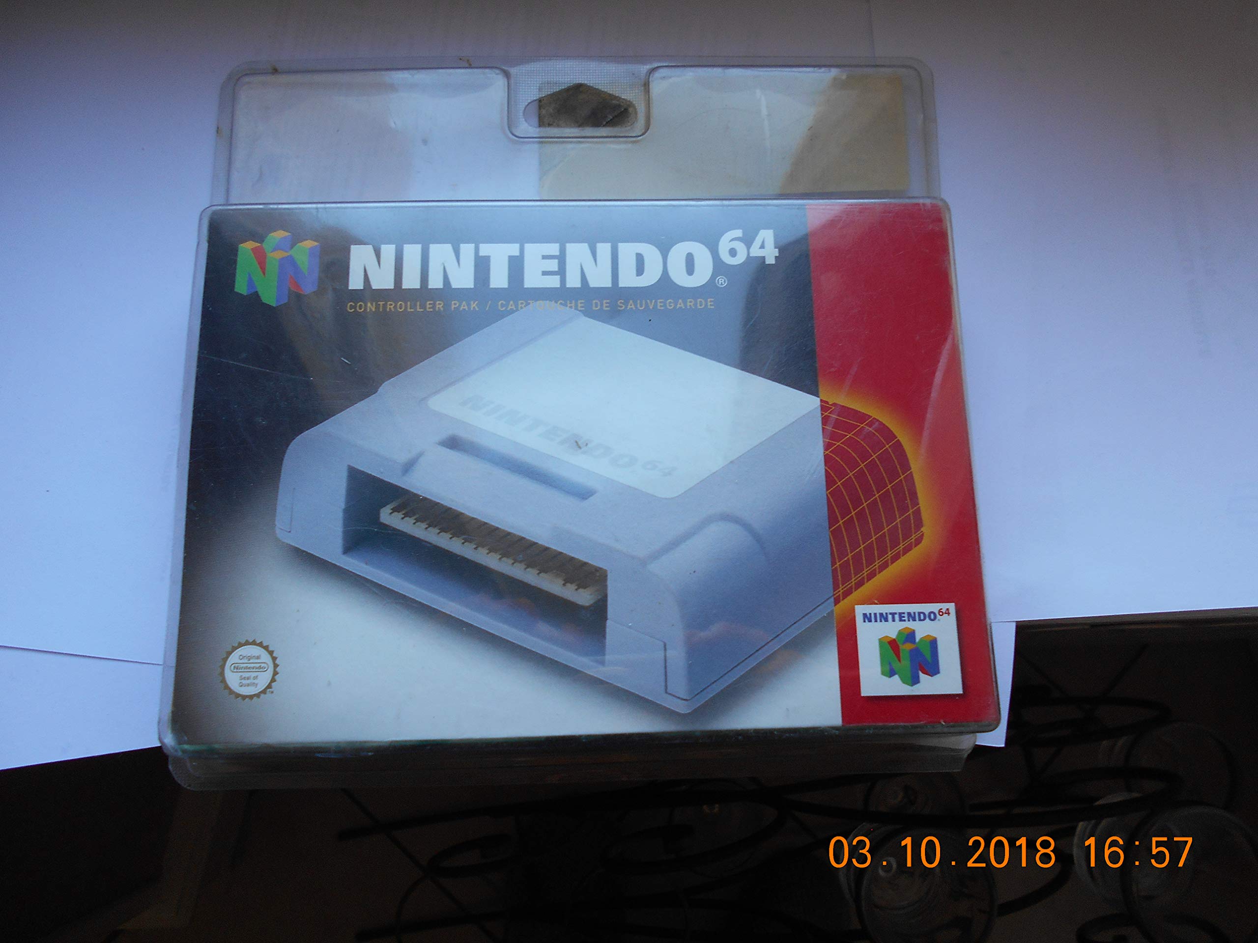 Original Nintendo 64 Memory Card Controller Pack - N64 Game Save Storage Accessory for Classic Gaming | Perfect for Retro Gaming Enthusiasts & Multiplayer Sessions