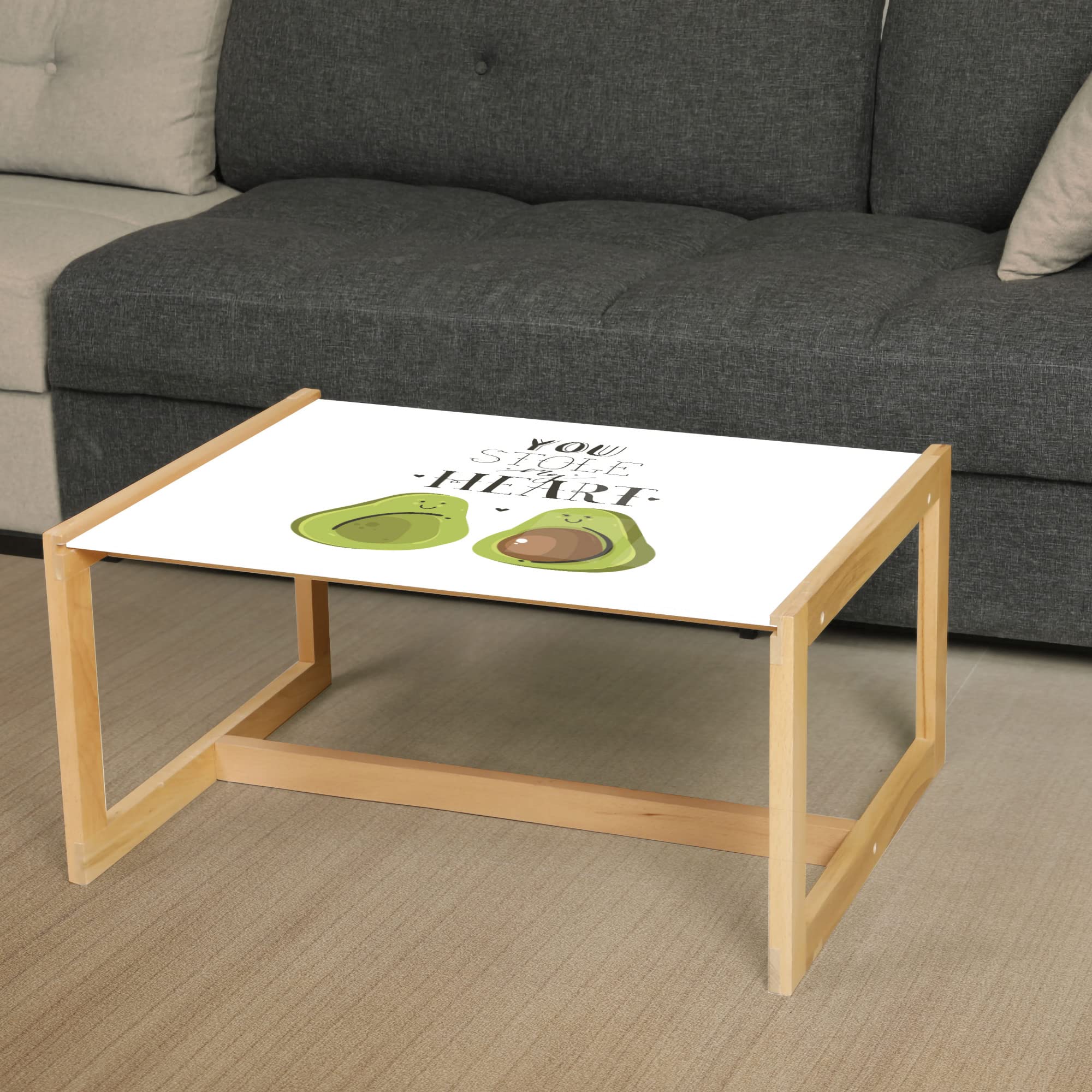 Ambesonne Avocado Themed Coffee Table - 