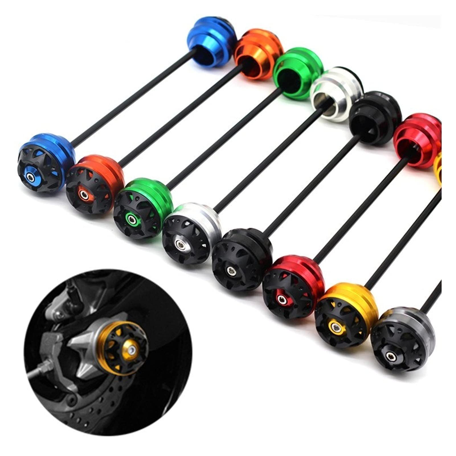 BMW S1000XR S1000RR Motorcycle Wheel Axle Shock Absorber - Front & Rear Fork Drop Protection Pads for Enhanced Safety | Perfect for Off-Road Adventures & Urban Commuting
