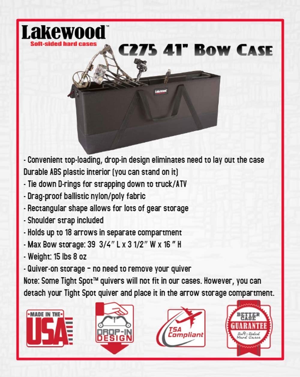 Lakewood Products Bowfile Elite Wide Series Case - Premium Violin Bow Case for Secure Storage & Travel | Perfect for Musicians, Students & Professionals