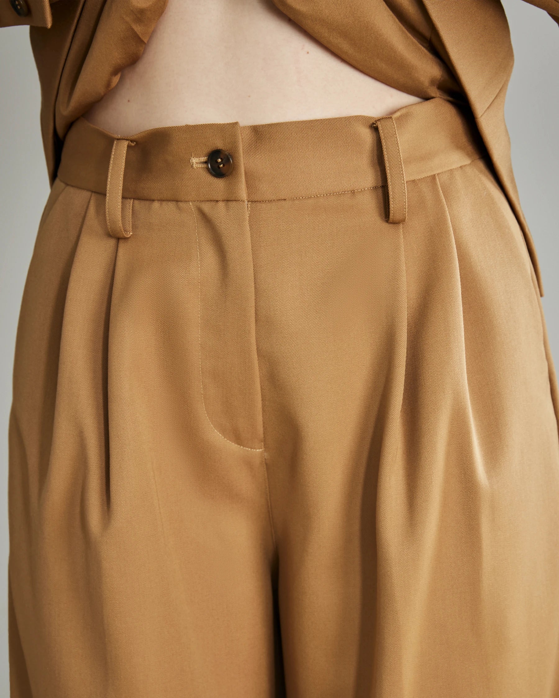 Women's High Waist Pleated Wool Wide Leg Pants - Comfortable & Stylish Winter Trousers for Office, Travel & Casual Wear