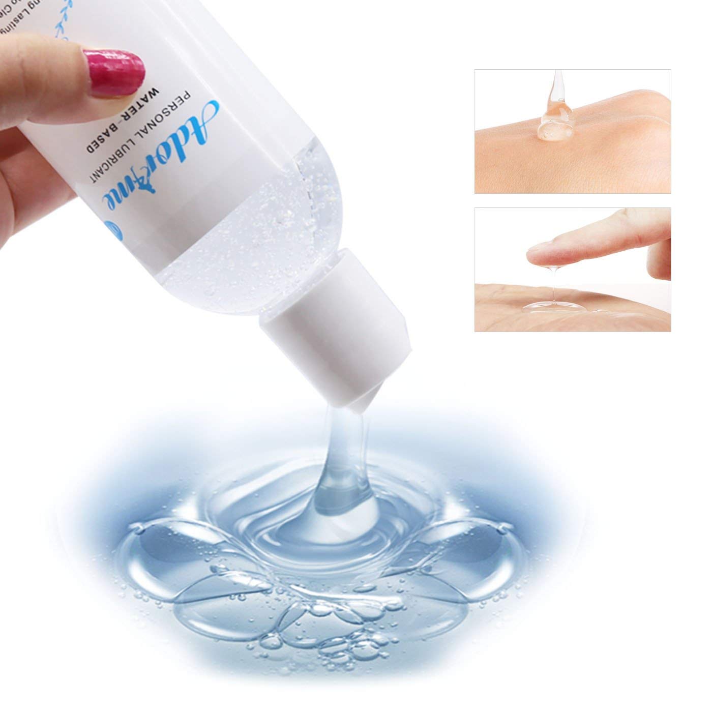 Adorime Water-Based Personal Lubricant for Women & Men - Long-Lasting Sex Lube for Vaginal Dryness, Anal Play & Adult Toys - Condom Compatible - 8 oz - Perfect for Couples, Solo Play & Enhanced Intimacy