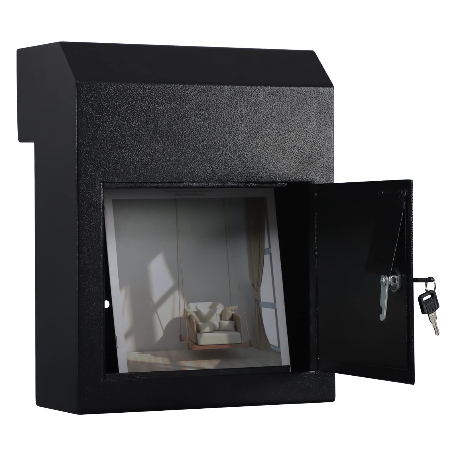 Heavy Duty Locking Mail Drop Box with Key - 15