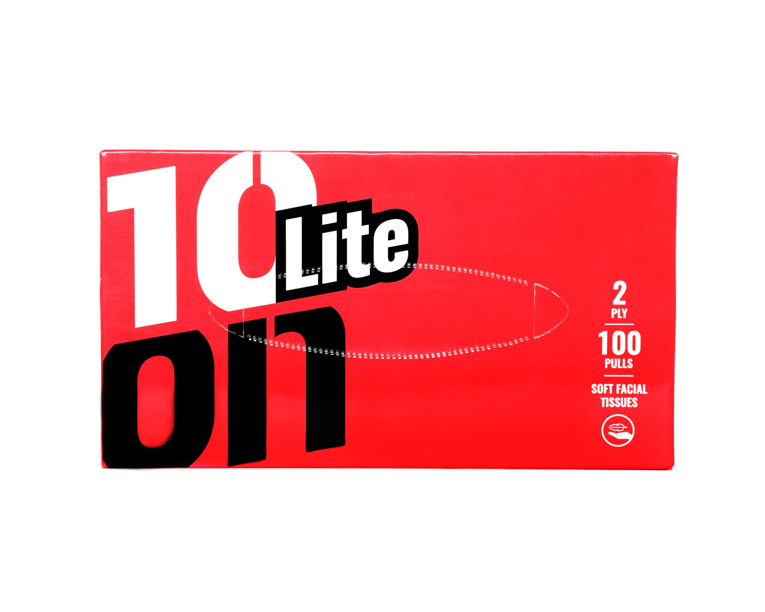 Premium 2-Ply Lite Soft Facial Tissues - 100 Count Box (18x20cm) | Gentle for Nose & Skin | Home, Office & Travel Essentials