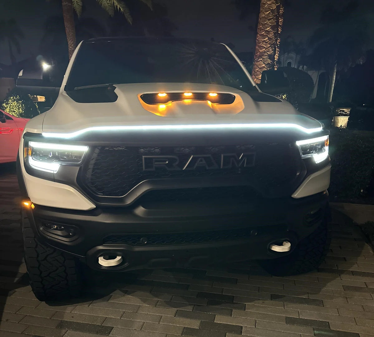 Car Hood LED Strip Light with Cool Startup Sequence - Perfect for Custom Car Lighting & Night Driving