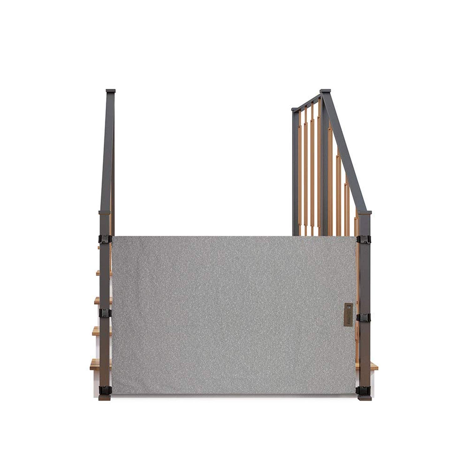 No-Drill Portable Baby & Pet Safety Gate for Stairs - Adjustable Fabric Barrier for Banister to Banister - Child & Dog Proof Gate for Homes, Apartments & Staircases (Ideal for Toddlers & Small Pets)