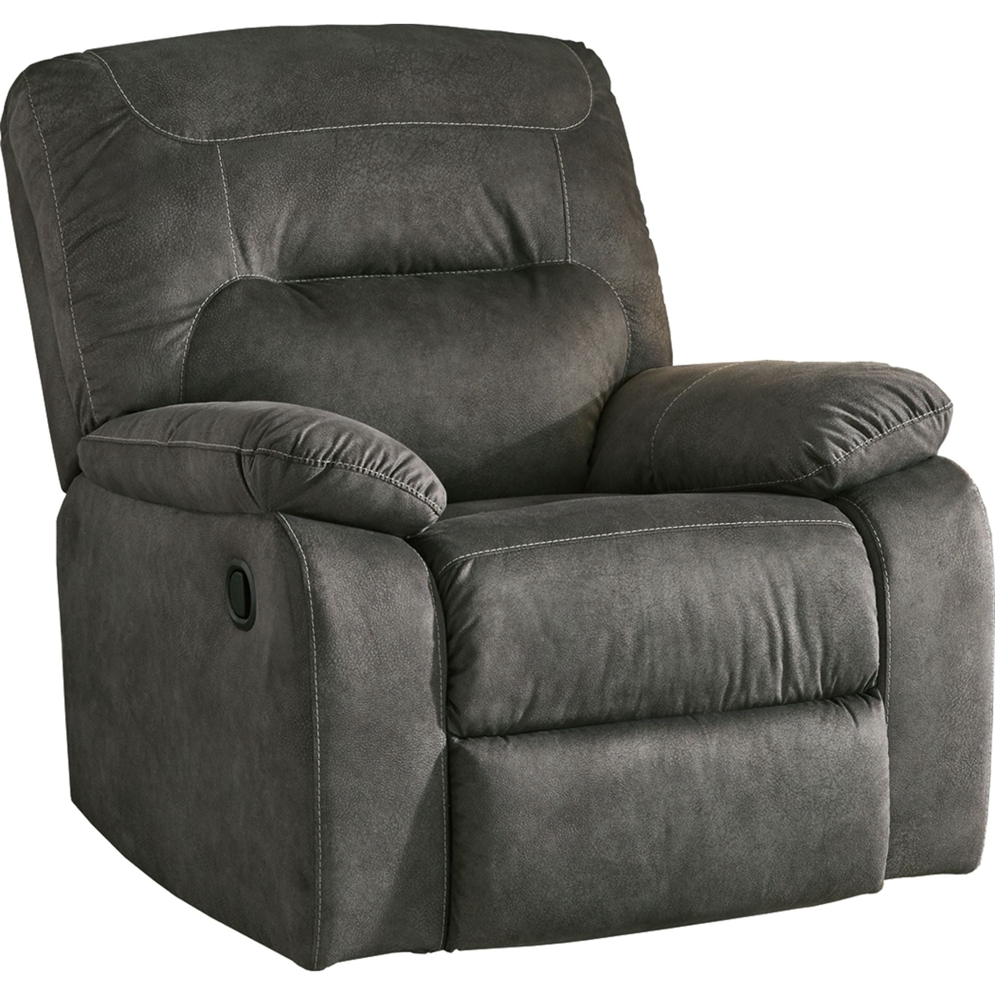 Bolzano Rocker Recliner Chair - Ultra Soft Padded Slate Gray Fabric - Power Lift & Massage Features - Perfect for Living Room, Home Theater & Nursery Comfort