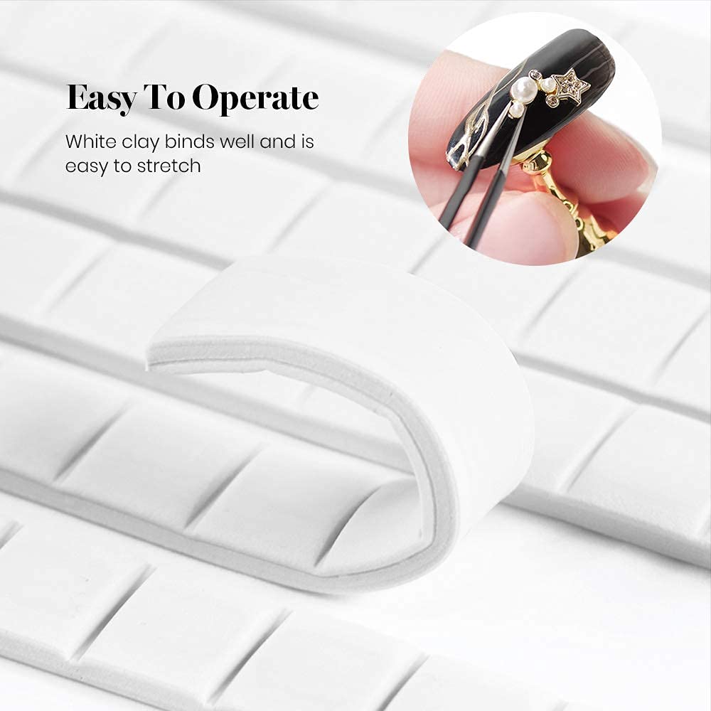2-Piece Acrylic Nail Practice Stand Set with Magnetic Nail Tips - Reusable Adhesive Putty & Display Holder for Manicure Art - Perfect for Home Salon, Nail Tech Training & DIY Nail Art Practice