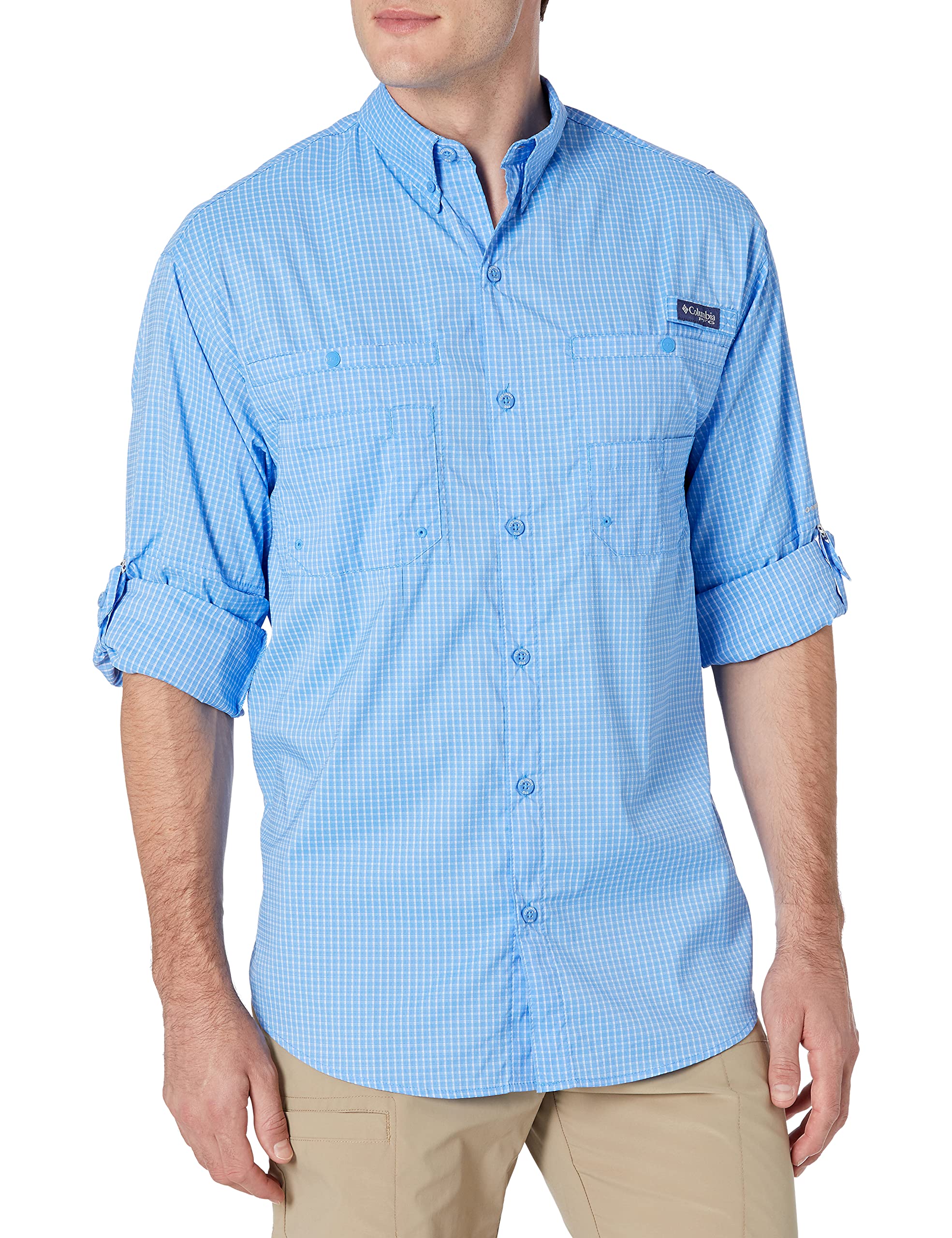 Columbia Men's Super Tamiami Long Sleeve Shirt - UPF 50 Sun Protection, Quick-Dry & Breathable for Hiking, Fishing & Outdoor Adventures