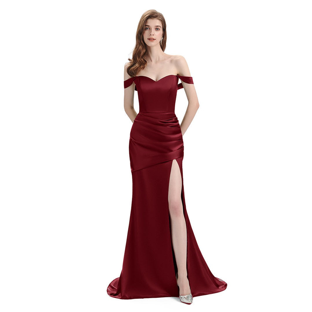 Elegant Mismatched Burgundy Mermaid Bridesmaid Dresses - WG813 | Perfect for Weddings, Prom & Formal Events