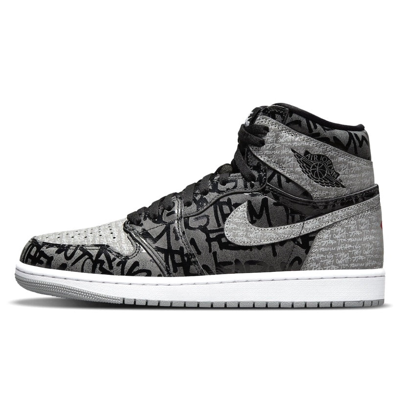 Air Jordan 1 Retro High OG Rebellionaire Sneakers - Black White Particle Grey Basketball Shoes for Men - Streetwear & Casual Wear