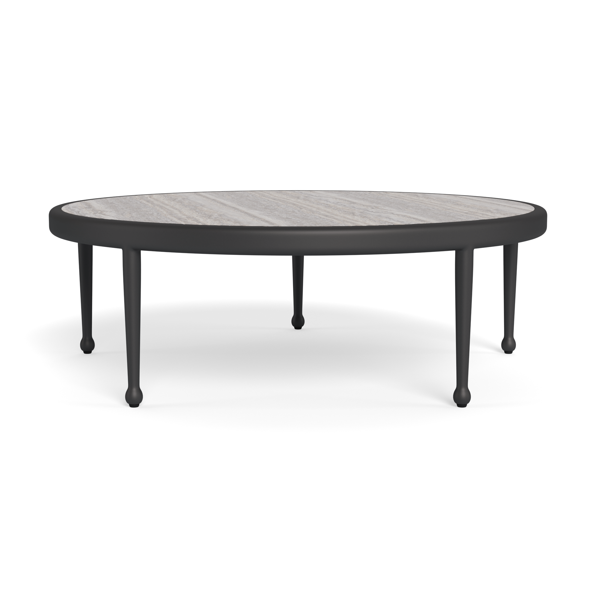 Andre Modern Round Coffee Table - 36 Inch Wooden Living Room Center Table for Small Spaces - Perfect for Sofa, Lounge, and Apartment Decor
