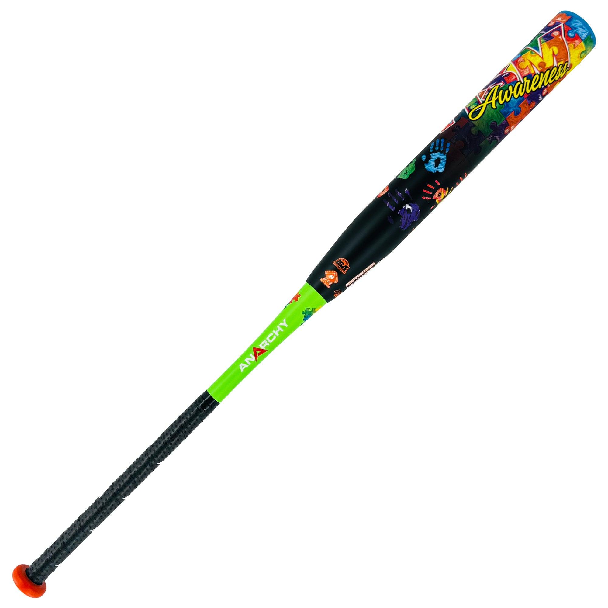 2025 Anarchy Autism Awareness End Load Senior Slowpitch Softball Bat - USSSA Approved (ASPRAD25S) | Perfect for Competitive Games & Charity Tournaments