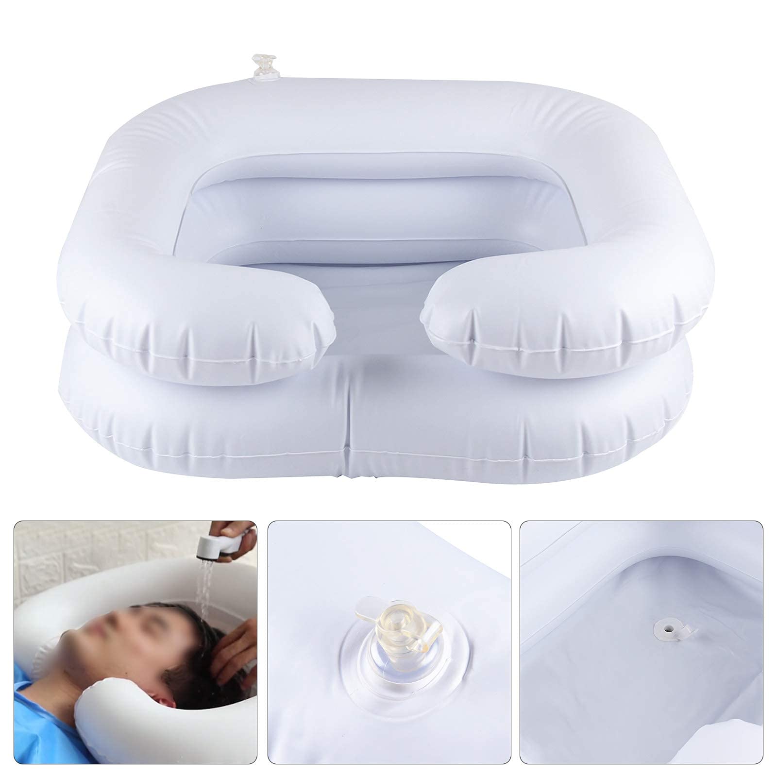 Portable Inflatable Hair Washing Basin - Lightweight Travel Sink for Bedridden & Elderly Care, Home Salon, Camping & Hospital Use
