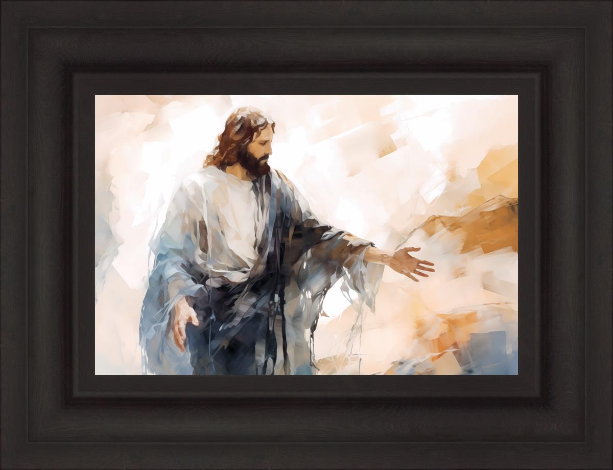Come Unto Me By Gabriel Heaton - Inspirational Christian Wall Art for Home & Church Decor | Perfect for Living Room, Bedroom & Office
