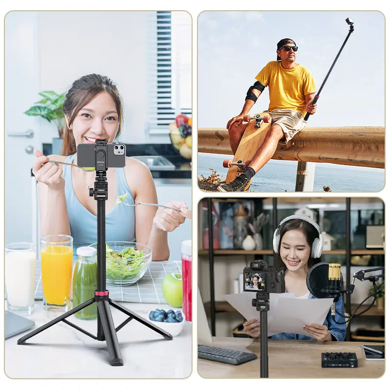 Ulanzi MT 79 Portable Adjustable Light Stand (6.5 Feet) - Professional Photography Lighting Stand for Studio, YouTube Videos & Live Streaming - Durable Aluminum Tripod with Carrying Bag T075GBB1