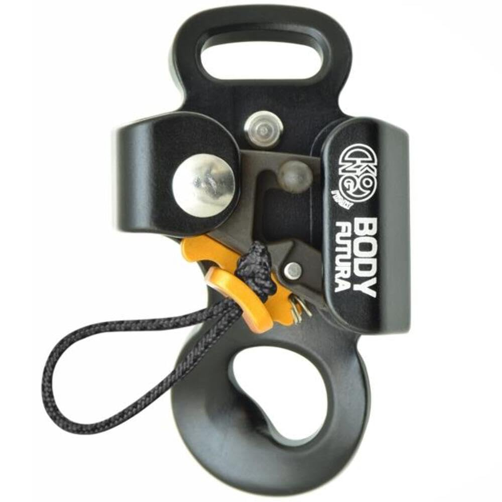 Kong Italy Futura Body Ultra-Light Chest Rope Clamp - Black | Rock Climbing & Mountaineering Gear for Safety & Comfort