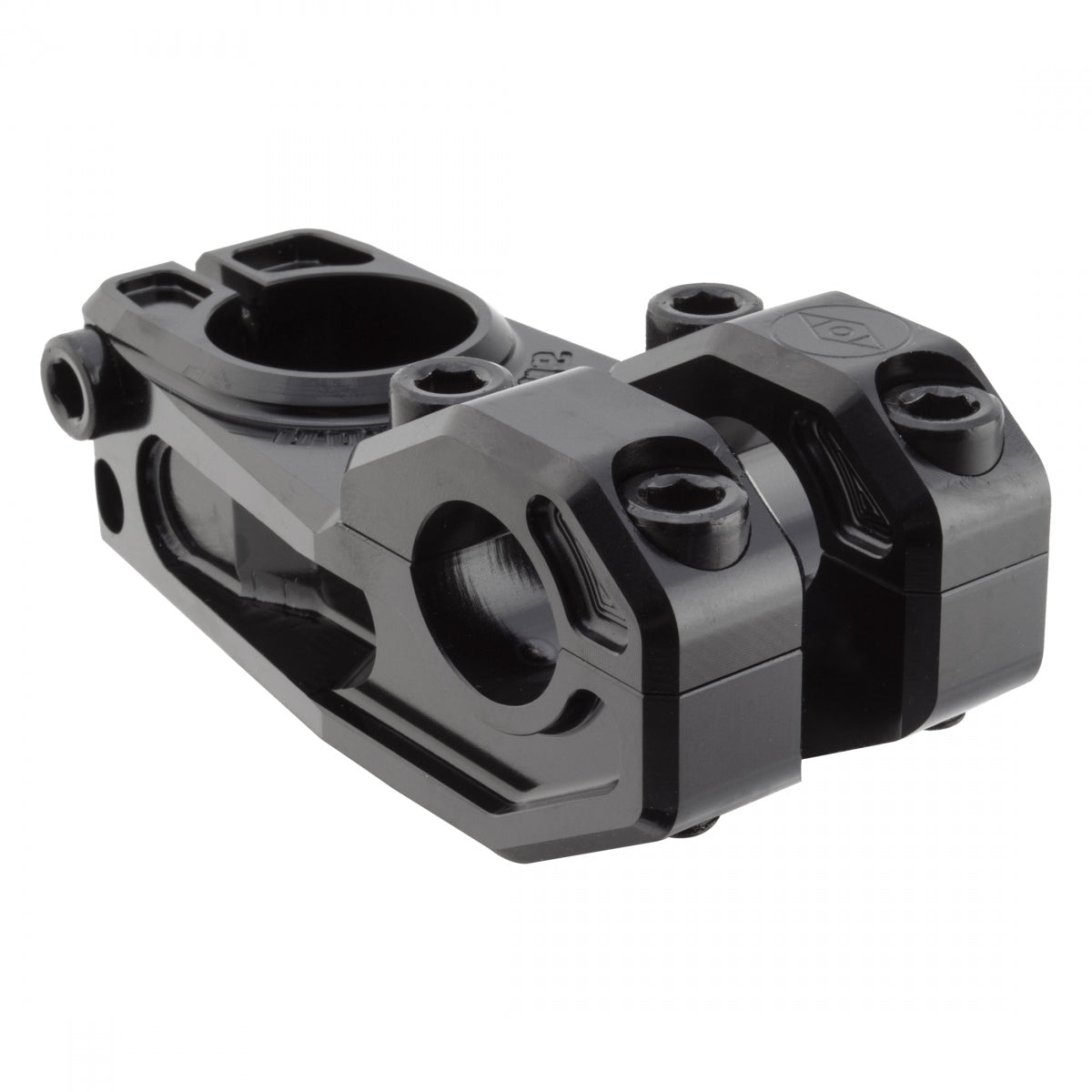 Alienation Vault Stem Clamp 22.2mm 58mm Length 0 Degree Angle Black Aluminum BMX Bike Part for Racing and Street Riding
