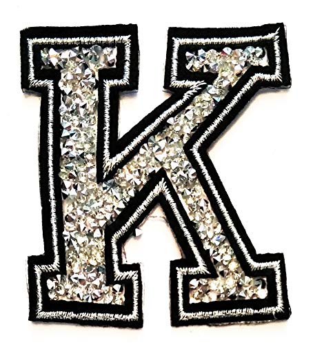 Silver Crystal Letter K