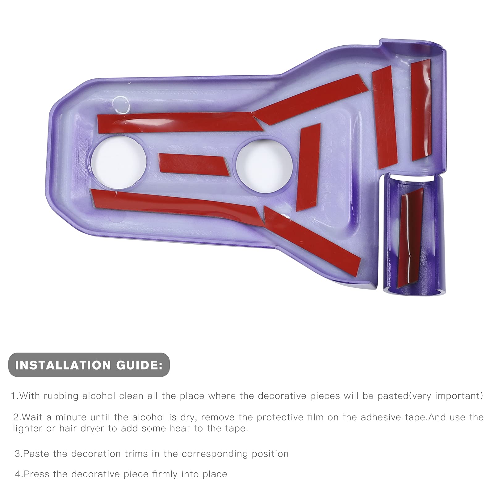 Jeep Wrangler JL JLU & Gladiator JT Door Hinge Covers - Purple Exterior Accessories (8-Pack) | Fits 2018-2020 Models | Durable Protection & Stylish Decoration for Off-Road Adventures