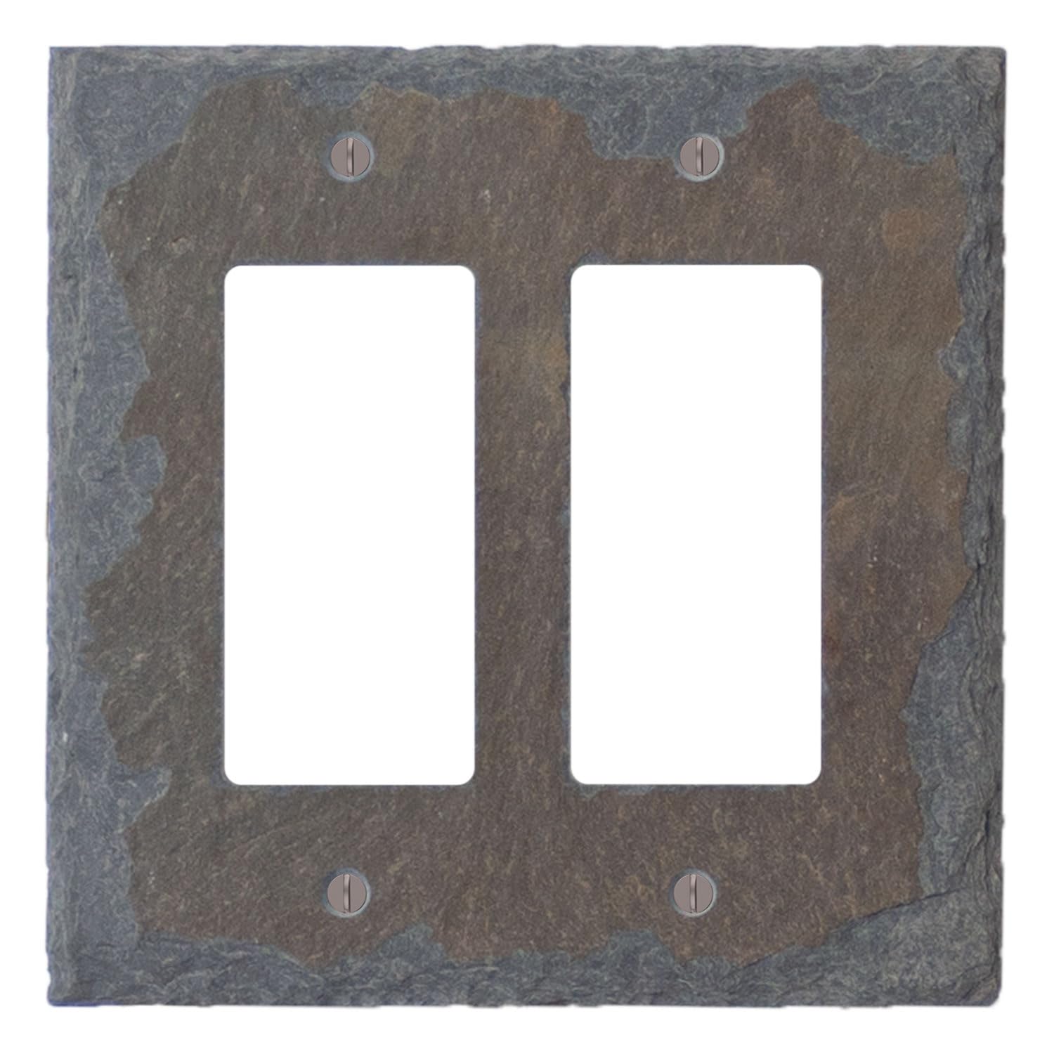 Decorative 2 Gang GFCI Rocker Switch Plate Cover - 5