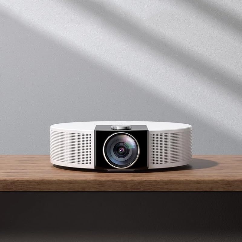 QUYNAGER Mini Smart Home Theater Projector for Bedroom, Outdoor & Mobile Screen - HD Portable Projector for Movies, Gaming & TV (D As Shown) - Perfect for Home Cinema, Camping & Backyard Movie Nights