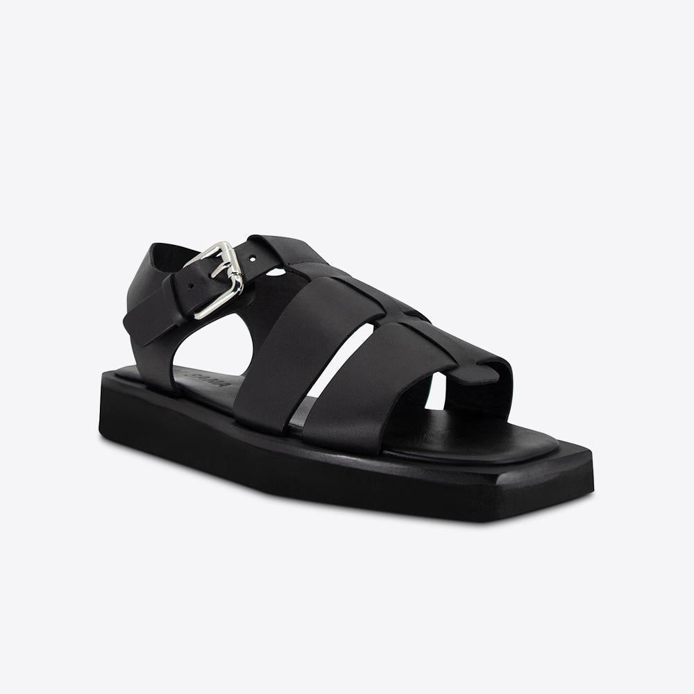 Hawkins Comfortable Black Sandals for Women - Breathable & Lightweight Summer Walking Shoes for Beach, Travel, and Outdoor Activities