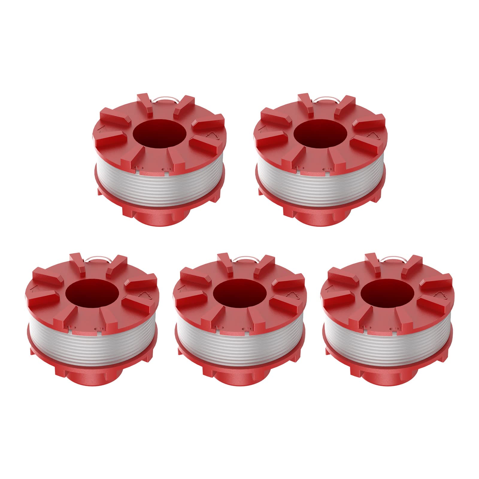 5 Pack Replacement Trimmer Line Spools for EIN-hell GE-CT 36/30 Li E Solo AGILLO 36/255 BL AGILLO 18/200 - 2mm Diameter 8m Length - Compatible with Grass Trimmers & Lawn Edgers - Perfect for Yard Maintenance & Landscaping