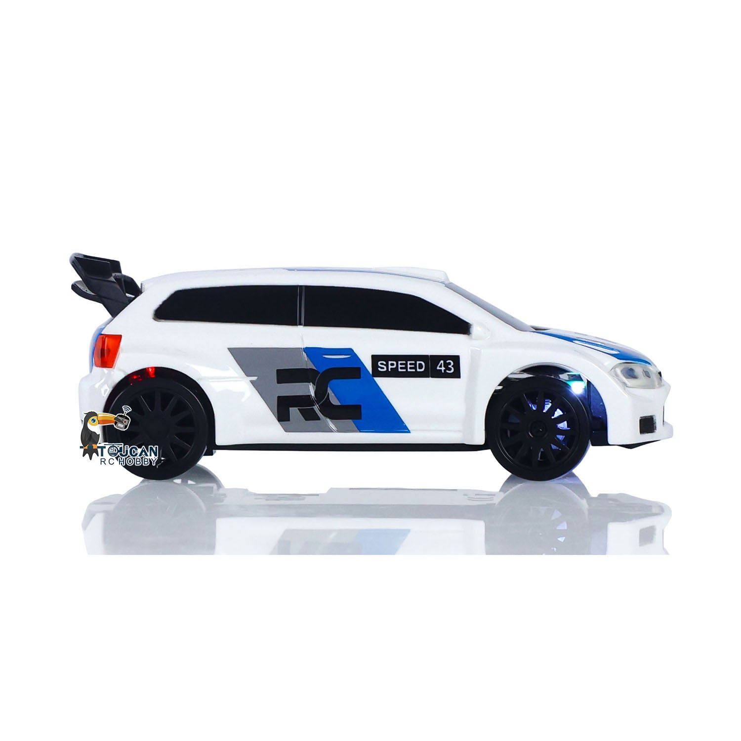 2.4G 1/43 High Speed Remote Control Racing Car - 4WD RTR Mini RC Drift Vehicle with Battery - Perfect Toy Gift for Kids | Indoor & Outdoor Play, Birthday Presents, Racing Competitions
