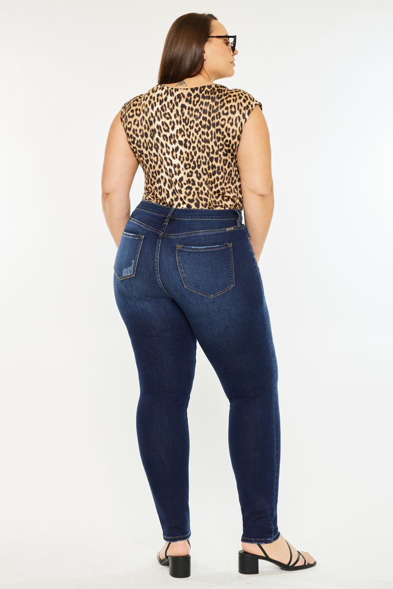 Tabetha High Rise Curvy Fit Jeans for Women - Plus Size Stretch Denim Pants with Flattering Bootcut Leg | Perfect for Casual Wear, Office Outfits & Date Nights
