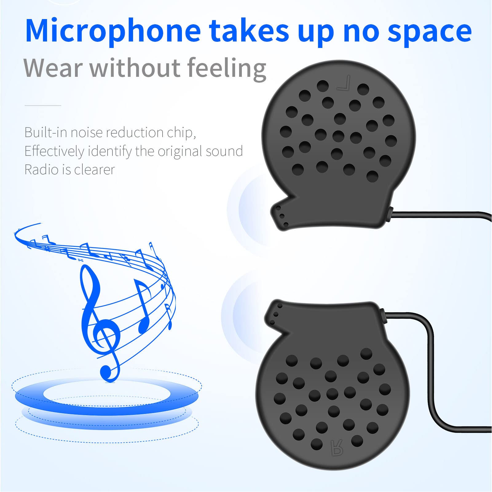Tangxi Bluetooth Motorcycle Helmet Headset - Wireless Intercom Communication System with Smart Noise Cancellation & Long Battery Life - Perfect for Group Riding, GPS Navigation & Hands-Free Calls