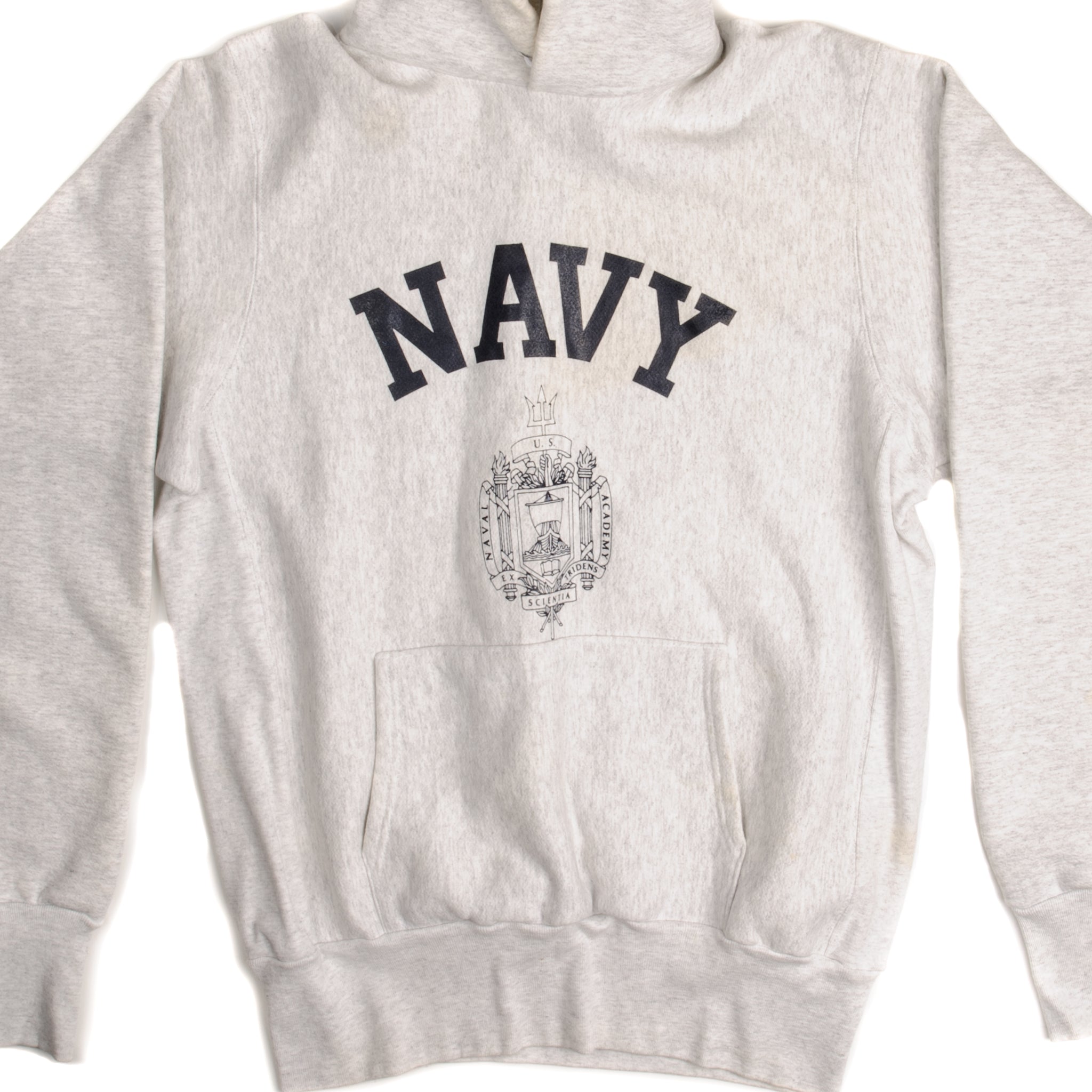 Vintage US Navy Hoodie Sweatshirt - Medium Size, Made in USA | Military-Inspired Casual Wear for Men & Women | Perfect for Outdoor Activities, Workouts, and Everyday Comfort