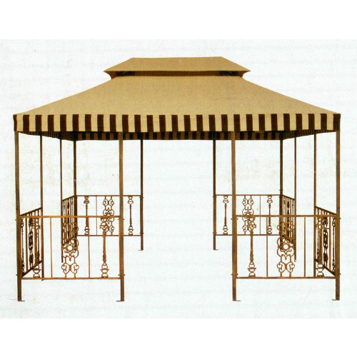 Victorian Gazebo Replacement Canopy Top Cover - Durable Weather-Resistant Outdoor Shade Cover for Patio, Garden & Backyard Relaxation