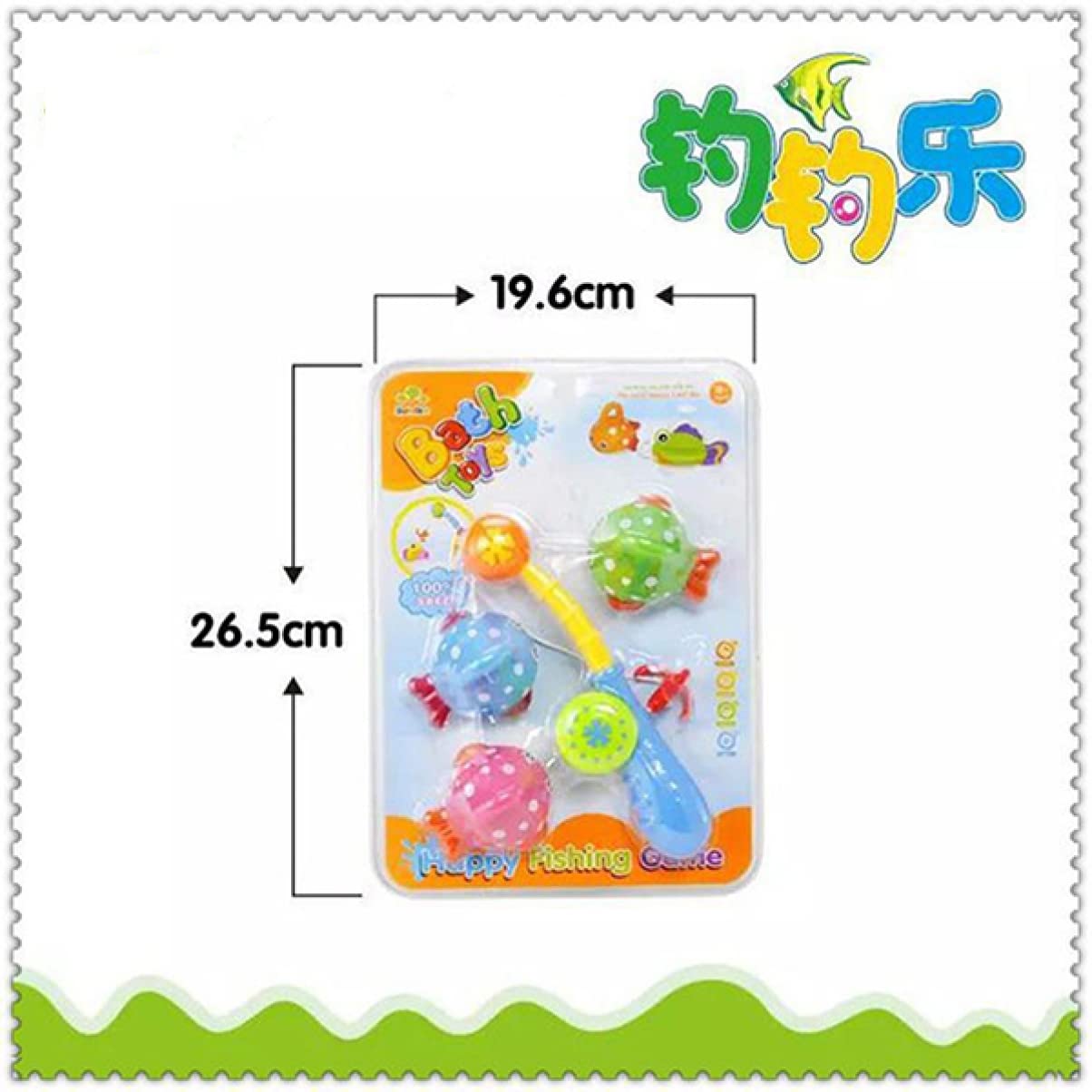 TOYANDONA 2 Pack Fishing Bath Toys Set with Fishing Rod & Rubber Fish - Fun Educational Water Play for Toddlers & Kids - Perfect for Bathtime, Pool Parties & Outdoor Activities