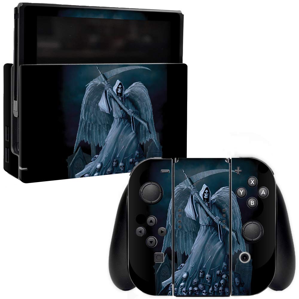 MightySkins Protective Vinyl Decal Wrap Cover for Nintendo Switch - Death Reaper Design | Durable, Customizable & Easy to Apply | Made in USA | Perfect for Gaming, Travel & Personalization