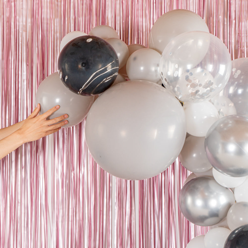 Balloonify Gray and Metallic Silver Balloon Arch Garland Kit - 104 Pieces for Party Decorations | Perfect for Birthday, Wedding & Baby Shower Decor
