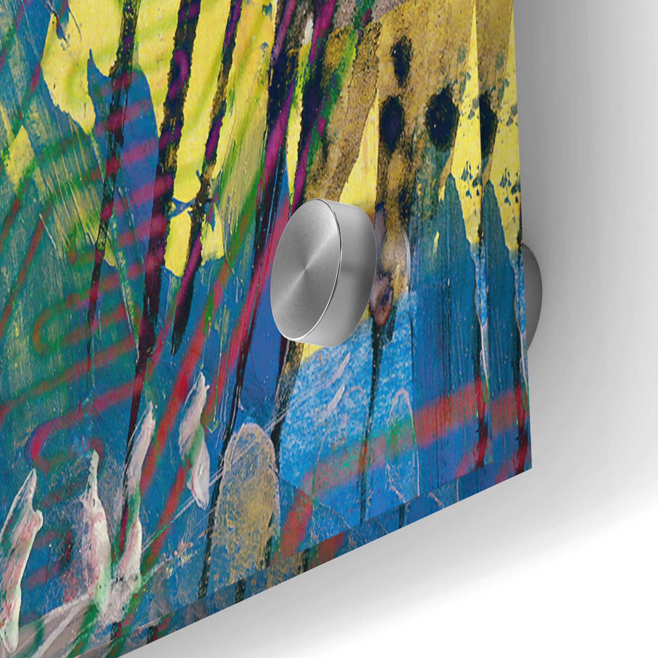Bitcoin Coin 1 Wall Art by Irena Orlov - 36x24 Inch Acrylic Glass Painting - Modern Crypto Artwork for Home & Office Decor