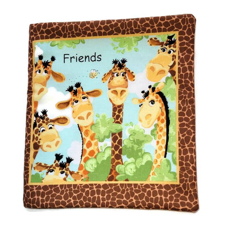 Zoe the Giraffe Soft Cloth Book - Interactive Baby Toy & Early Learning Activity for Toddlers | Perfect for Bedtime Stories, Sensory Play & Developmental Skills