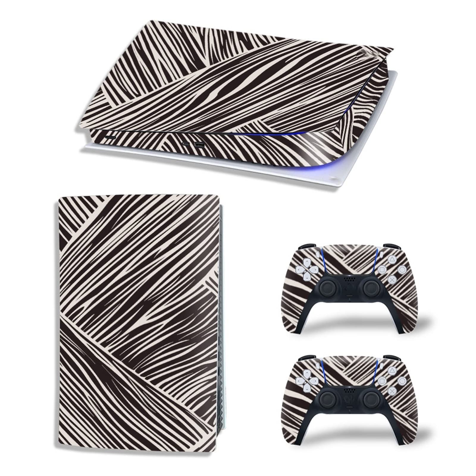 Anime Vinyl Skin Wrap for PS5 Digital Edition - Scratch-Resistant, Bubble-Free, Durable Console & 2 Controller Decals - Perfect for Gaming Setups & Anime-Themed Rooms