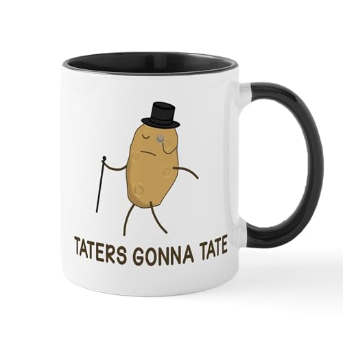 White/Black Inside - Haters Gonna Hate And Taters Gonna Tate Mugs