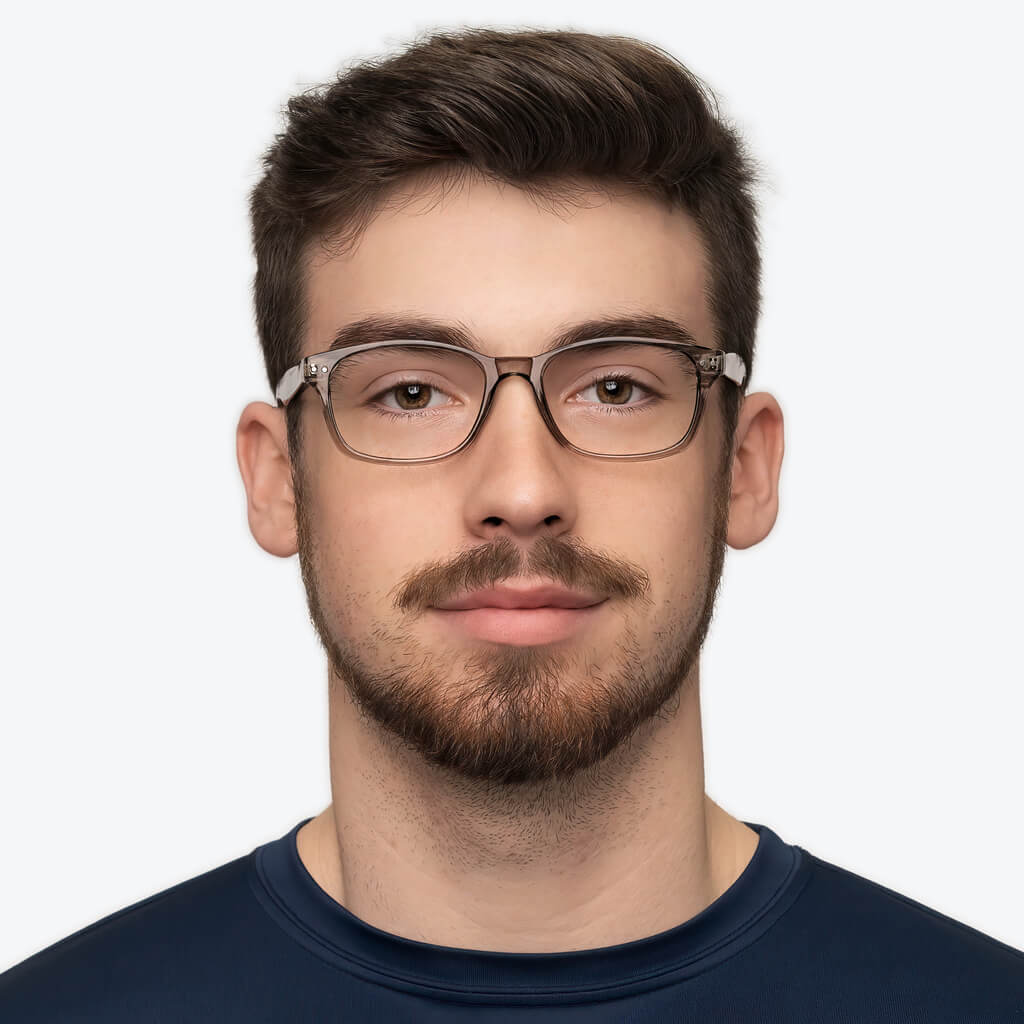 ScreenTime Lucent Blue Light Blocking Computer Glasses - Anti-Eye Strain, Prescription Ready, Pearl Grey Frame - Perfect for Gaming, Office Work & Digital Screen Use