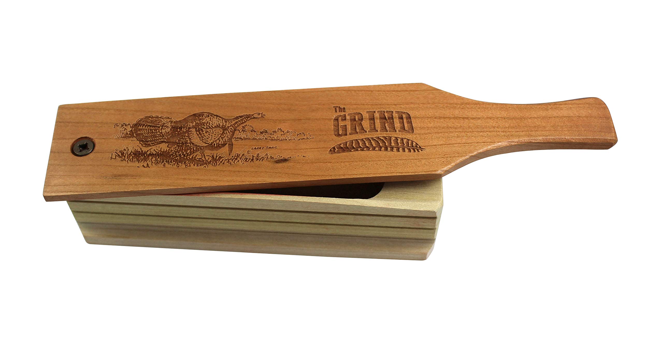Premium Wooden Turkey Box Calls - The Grind Box Calls for Novice & Pro Hunters | Durable, Multiple Sizes & Designs | Perfect for Hunting, Training & Outdoor Adventures