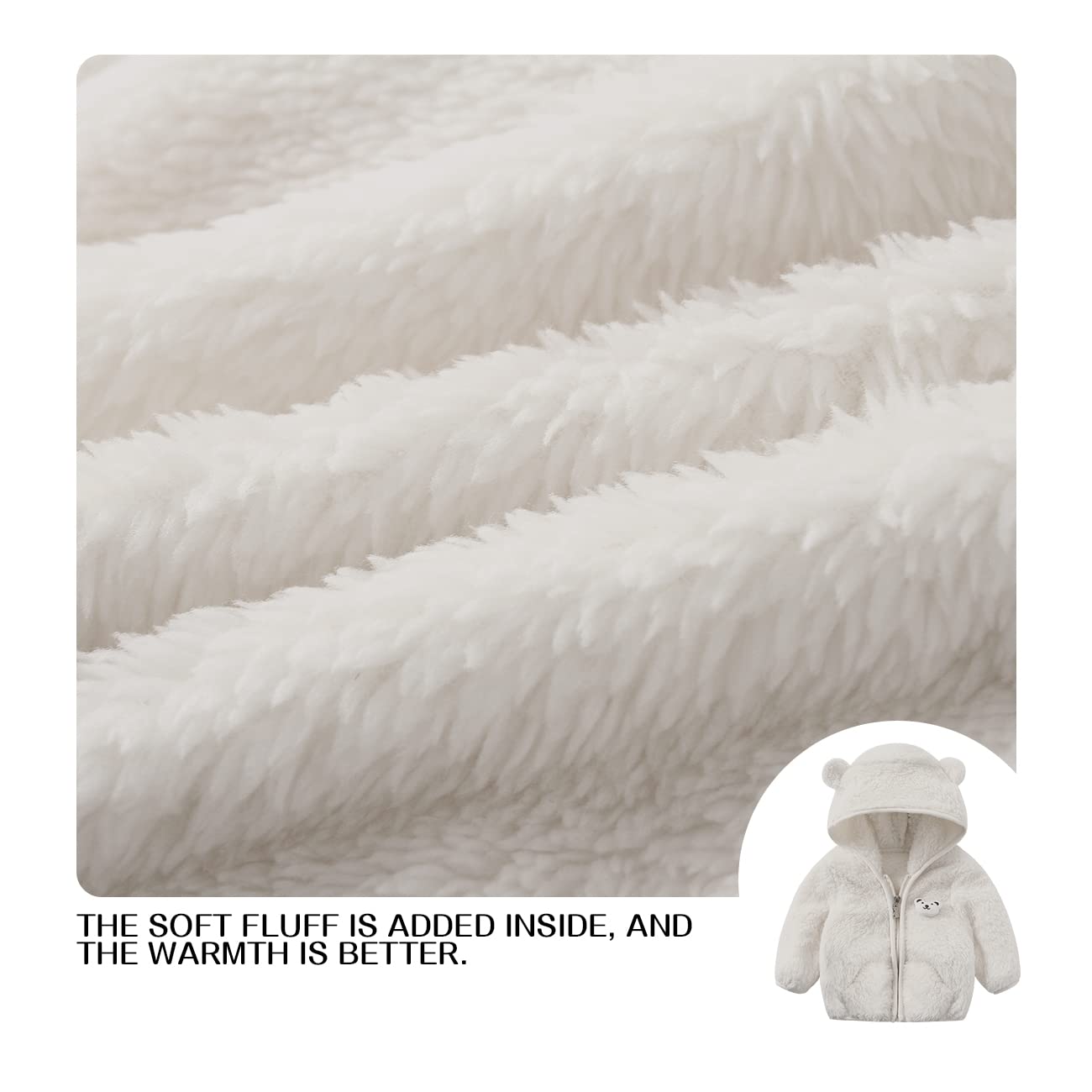 Baby Boys & Girls Fleece Jacket - Winter Coat for Toddlers & Kids - Warm & Cozy Sweater for Outdoor Play & Cold Weather