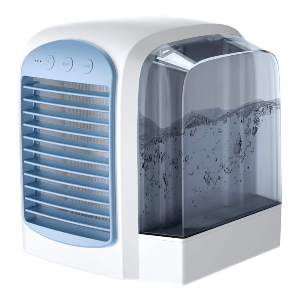 GVFTG European Style USB-Powered Mini Desktop Air Cooler Fan - Portable Water Cooling Fan for Home, Office & Travel - Blue | Perfect for Personal Cooling, Workspaces & Small Rooms