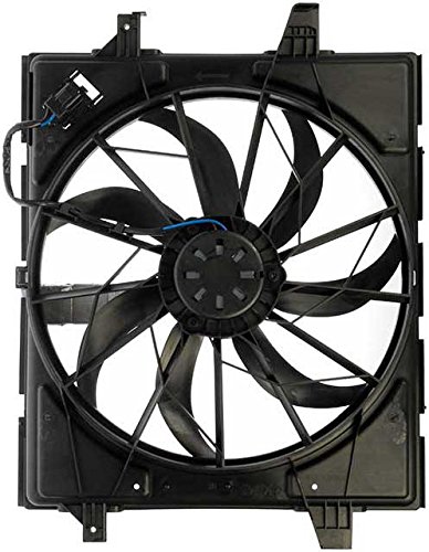 APDTY 732509 Radiator Cooling Fan Assembly with Resistor - Compatible with Most Vehicle Models (Excluding Tow Package) | Perfect for Engine Cooling & Overheating Prevention
