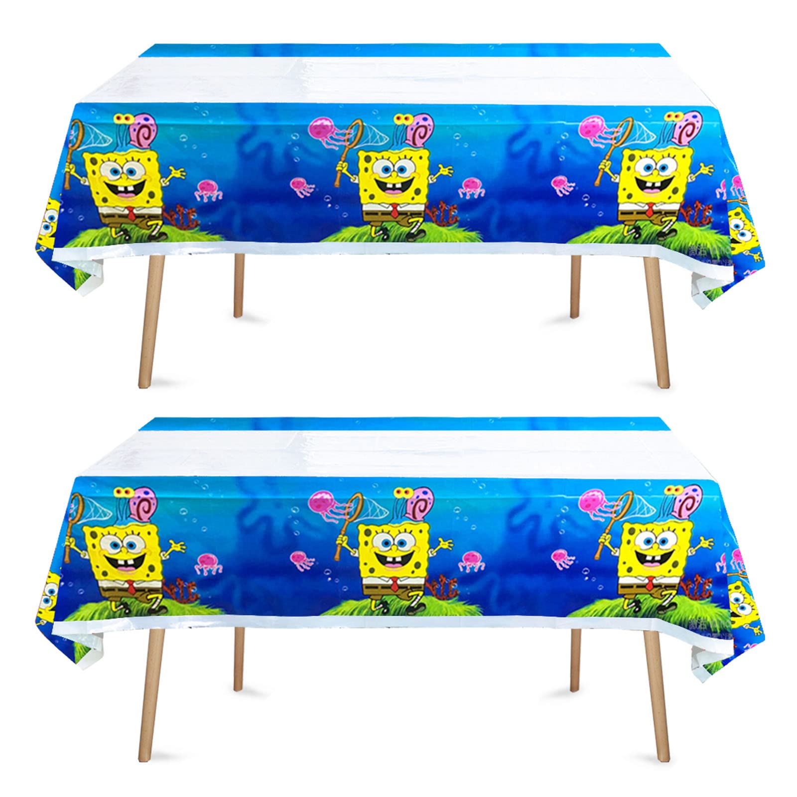 Birthday Party Supplies for Girls and Boys - 2 Pack Colorful Tablecloths | Kids Birthday Decorations for Indoor & Outdoor Celebrations
