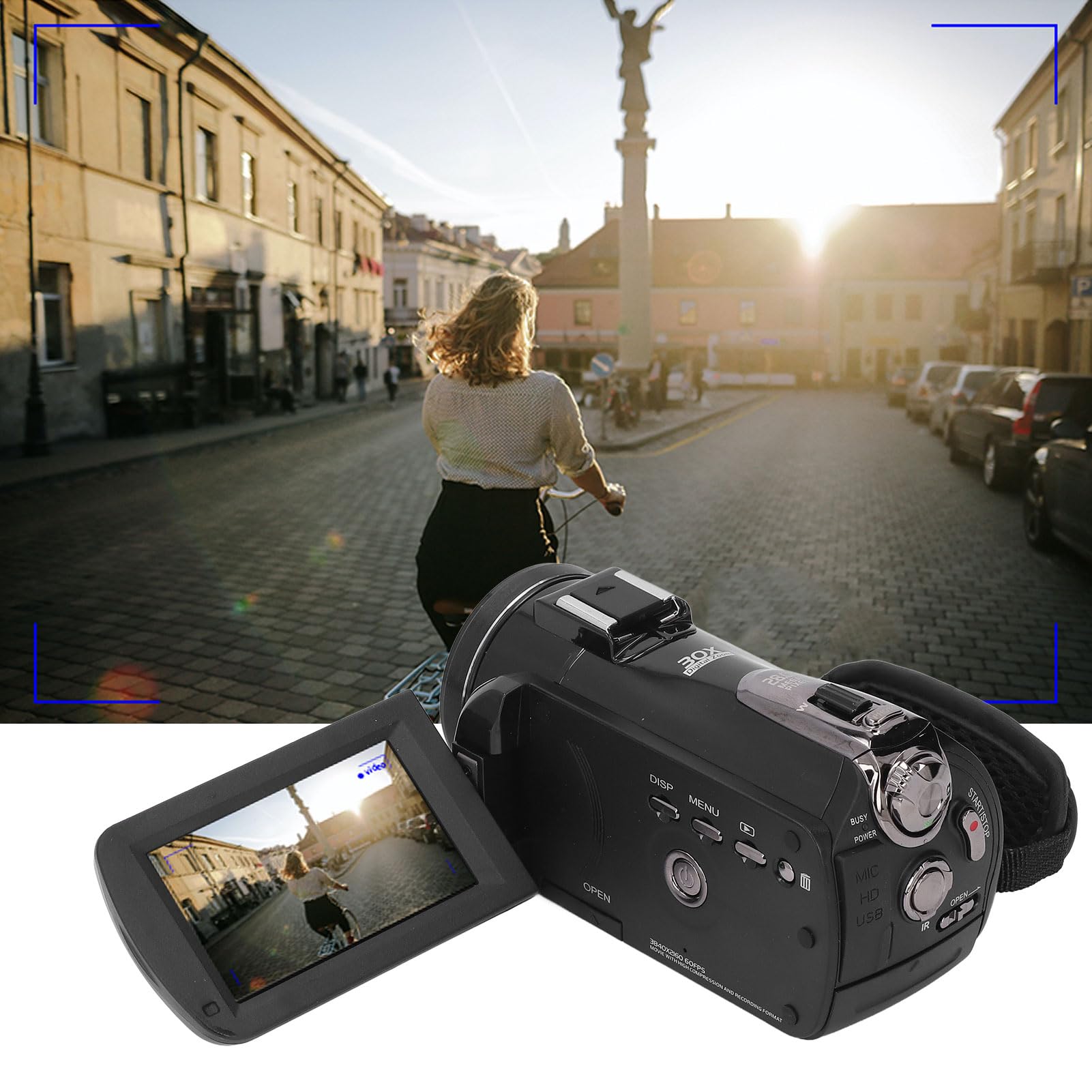 **Annadue 4K Video Camera Camcorder - 28MP Vlogging Camera with 30X Smart Zoom, 3.0