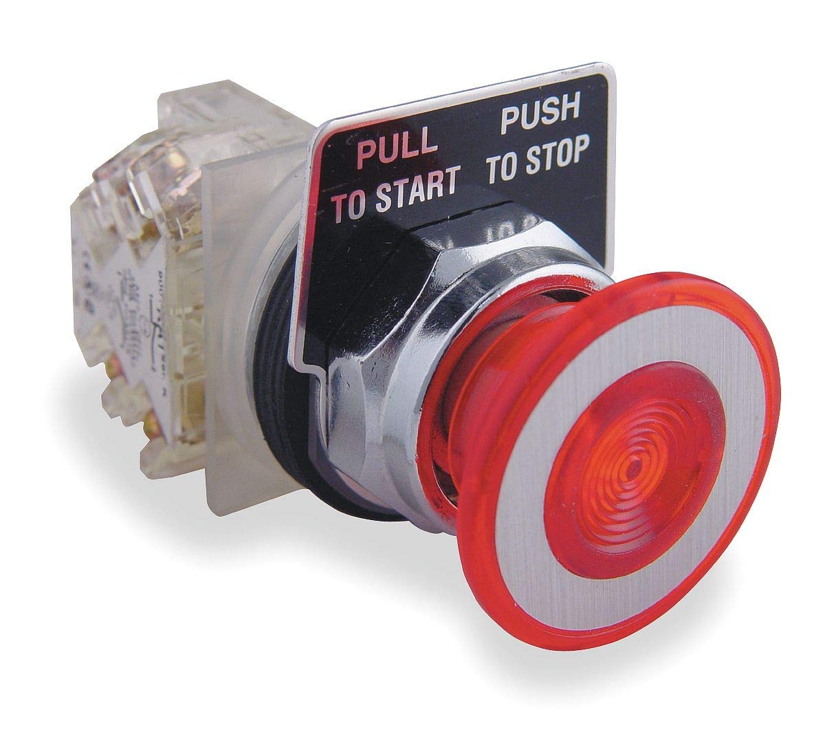 Schneider Electric 40mm Mushroom Head Non-Illuminated Push Button Switch - 30mm Size, Maintained Action (9001KR9RH13) - Perfect for Industrial Control Panels, Machinery, and Emergency Stop Systems